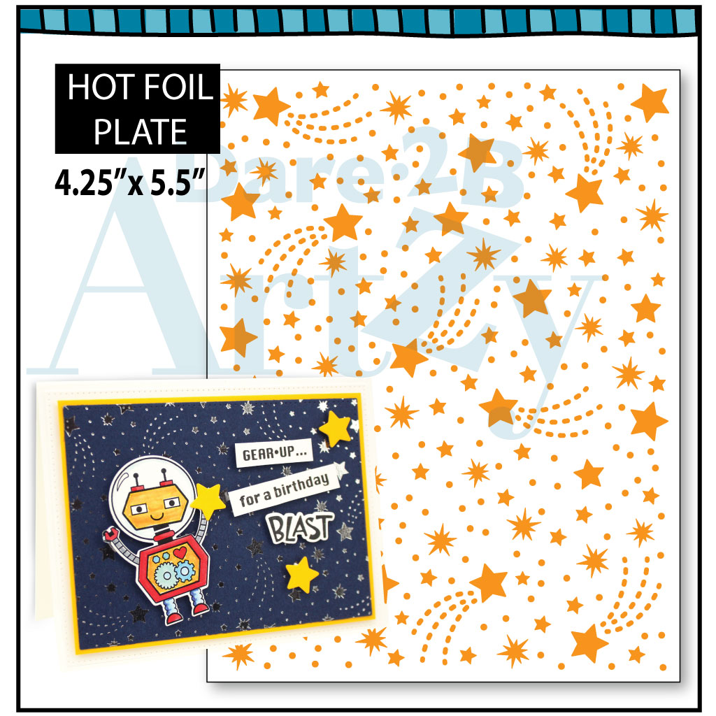 Dare 2B Artzy offers NEW hot foil plates compatible with the leading hot foil systems