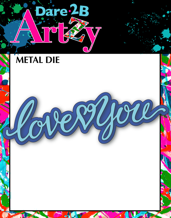 Love You Double Layered Word Die