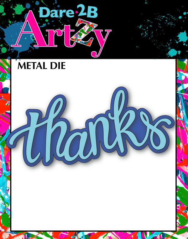 Thanks Double Layered Word Die
