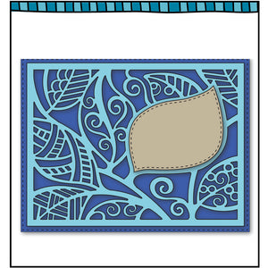 Steel die cut used for card making with an intricate background design.  Coordinates with the stamp set, "Little Birdie" from Dare 2B Artzy.