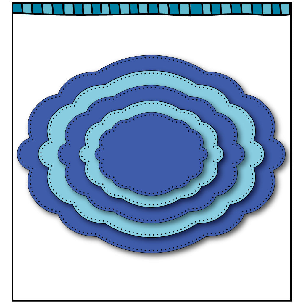 Oval Scalloped Framelit Dies