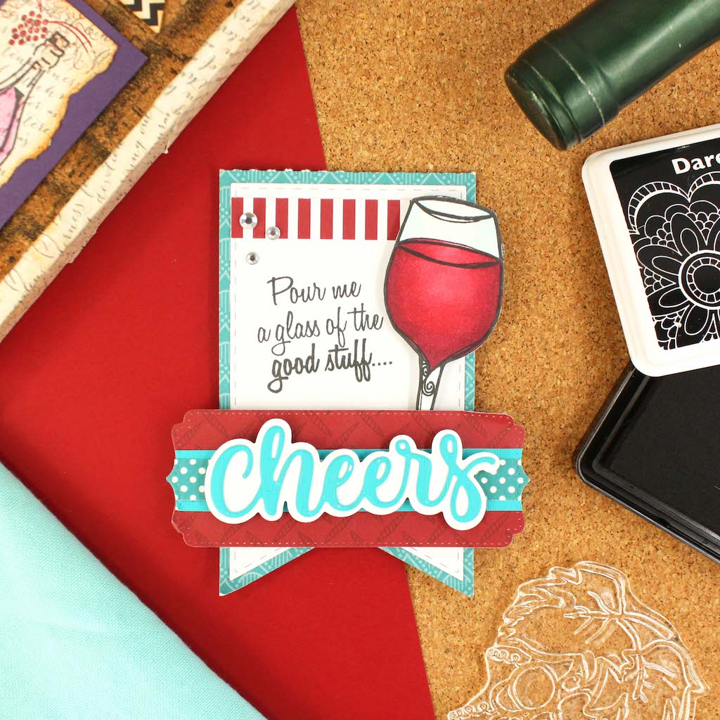 Dare 2B Artzy's Cheers Die is great for bottle decoration for your next occasion! 