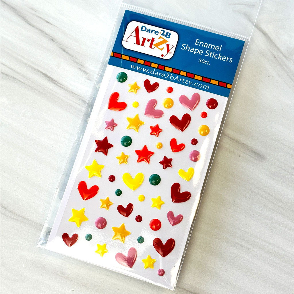 Groovy Party Enamel Stickers