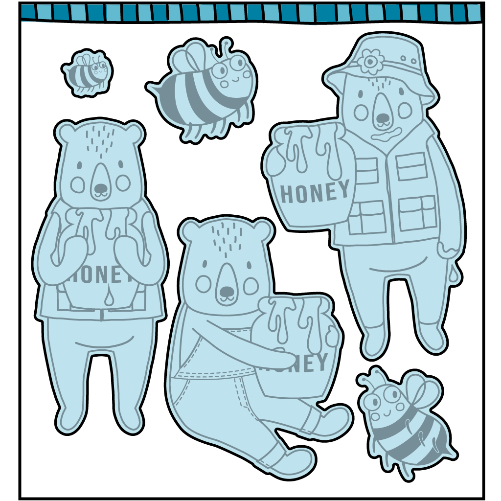 Honey Bear Paper Pack (15 Sheets)