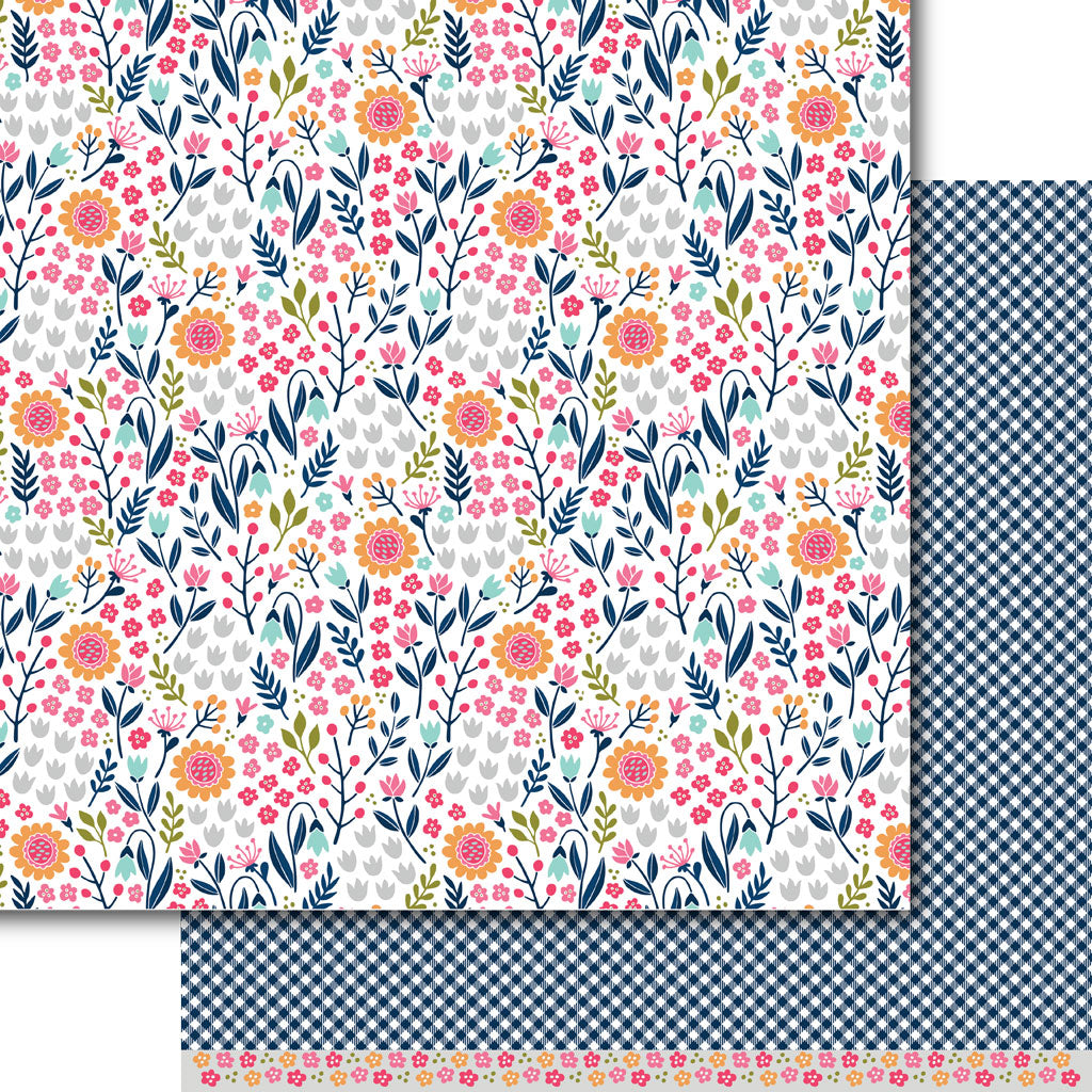 Bright Blooms Paper Pack (15 Sheets)