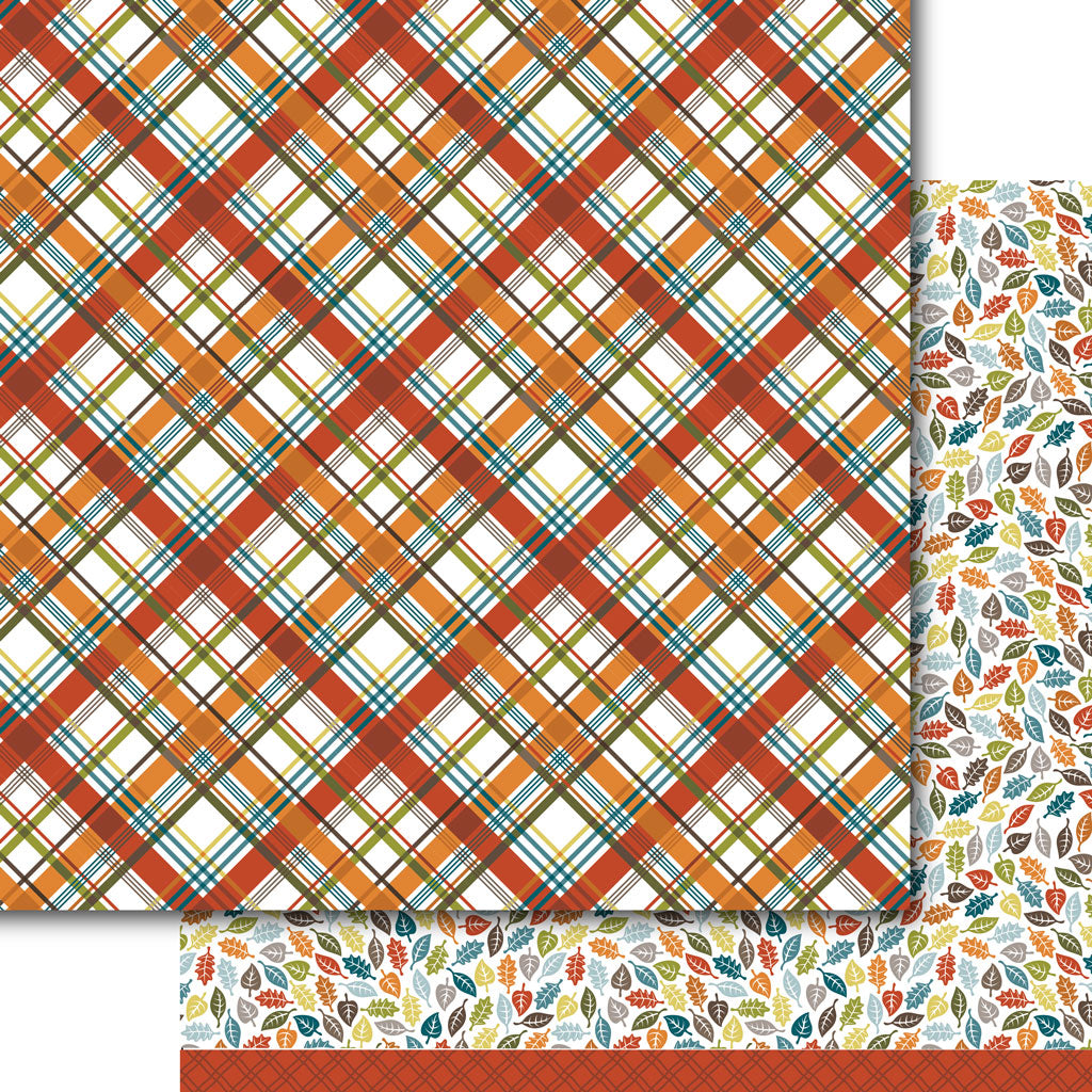Autumn Plaid Paper Pack (15 papers)