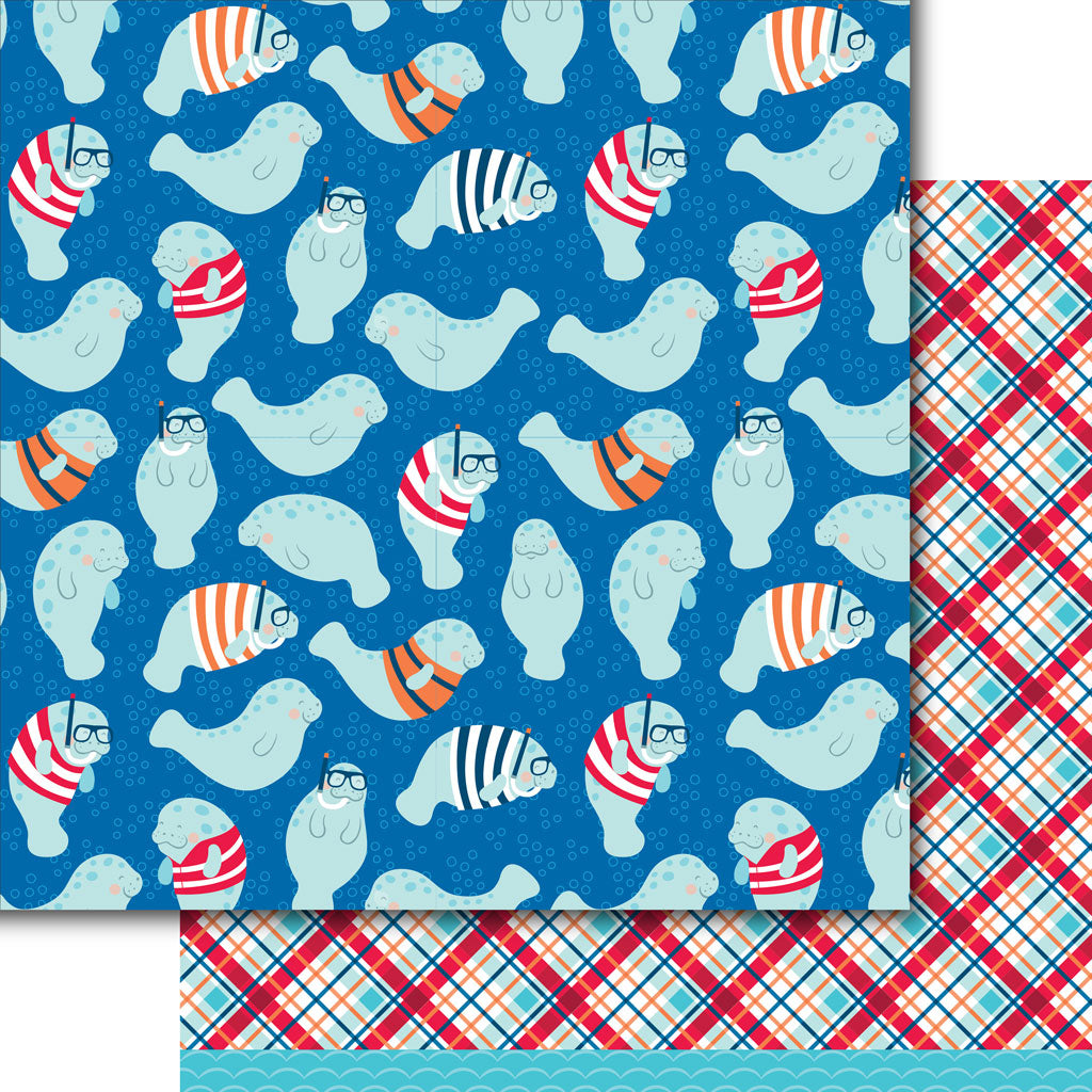 Manatees Paper Pack (15 Sheets)