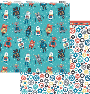 Space Bots Paper Pack (15 Sheets)