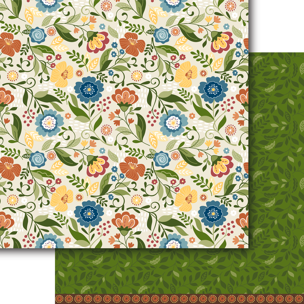 Breezy Blossoms Paper Pack (15 Sheets)