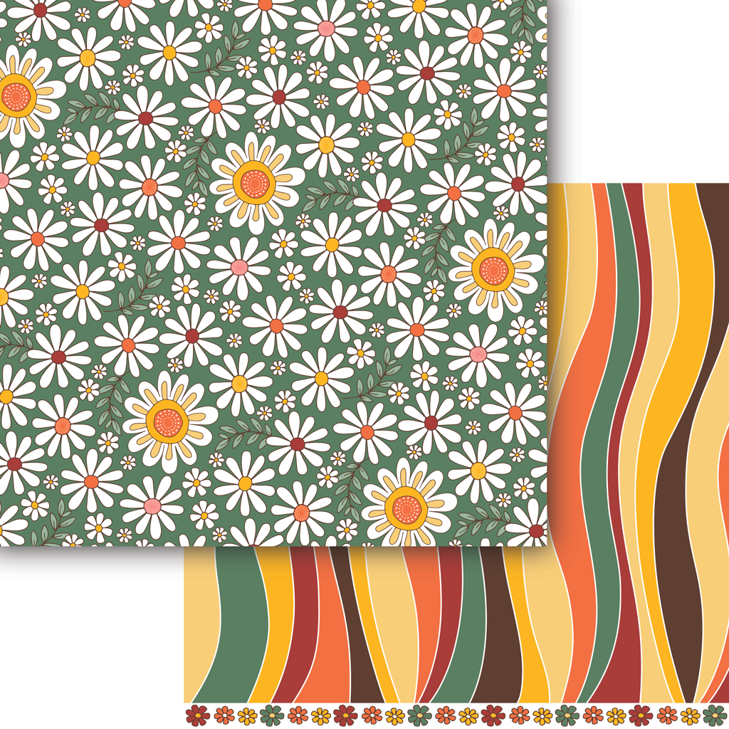 Crazy Daisy Paper Pack (15 Sheets)