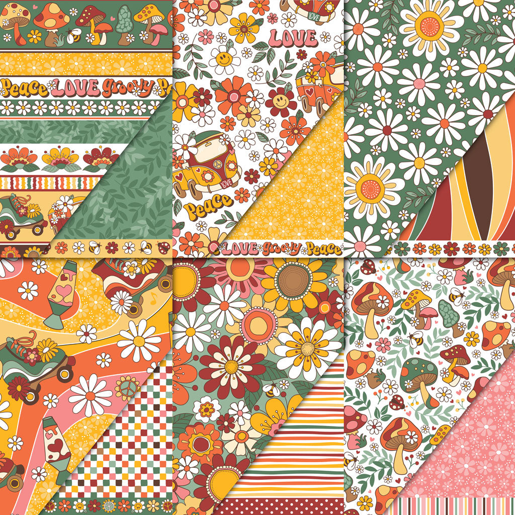 Feelin' Groovy Collection Variety Pack (12 Sheets)