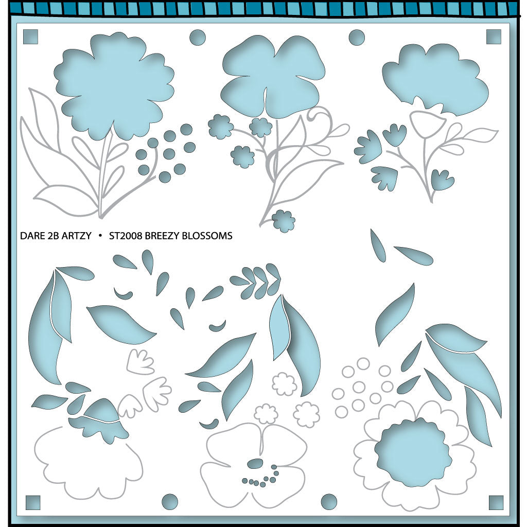 Breezy Blossom Stencil
