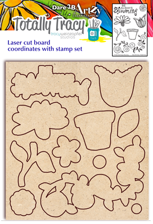 Be Always Blooming Chipboard