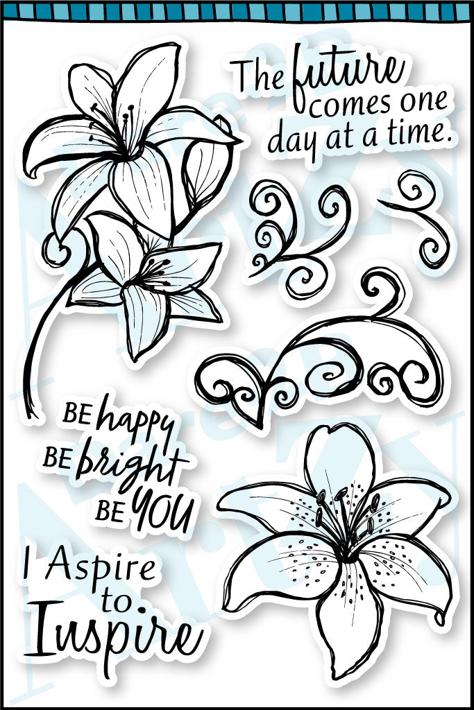 Tiger Lilies (Totally Tracy) Stamp Set