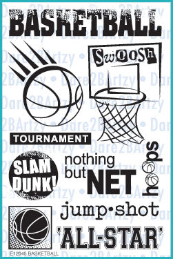 Dare 2B Artzy clear stamps perfect for sports players, basketball players, and those on the all star team.