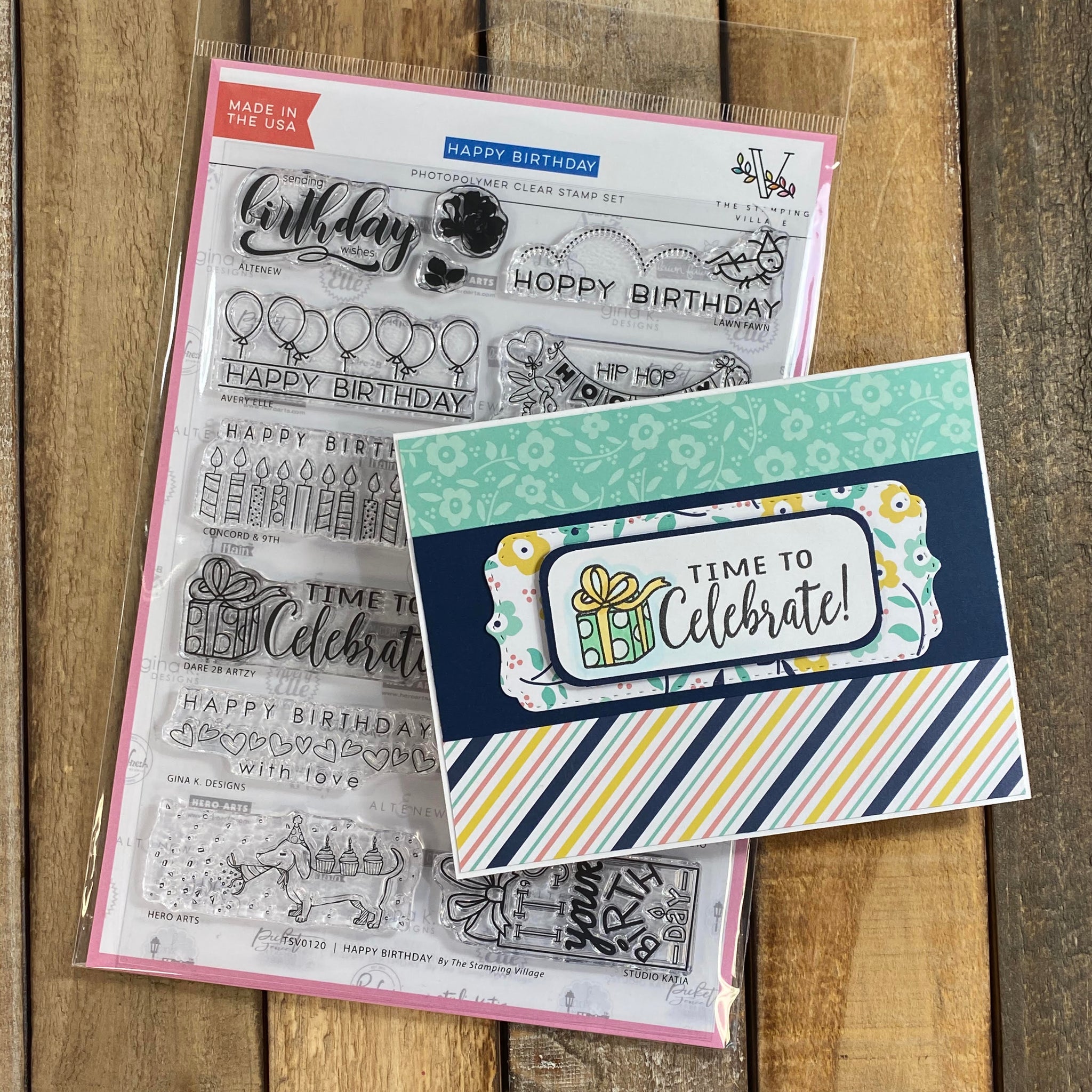 The Stamping Village - 2020 Happy Birthday Stamp Set - Dare 2b Artzy